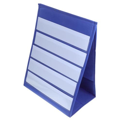 Image of SHINEOFI 20pcs Teaching Display Stand for Blank Desk Calendar Memo Desk Calendar Small White Table Cards File Holder