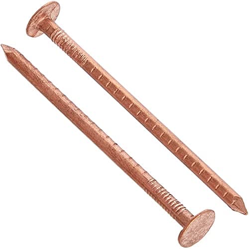 Image of 50, 30mm x 2.65mm Copper Clout Roofing Nails - Also Used for Tree Stump Removal - DIY