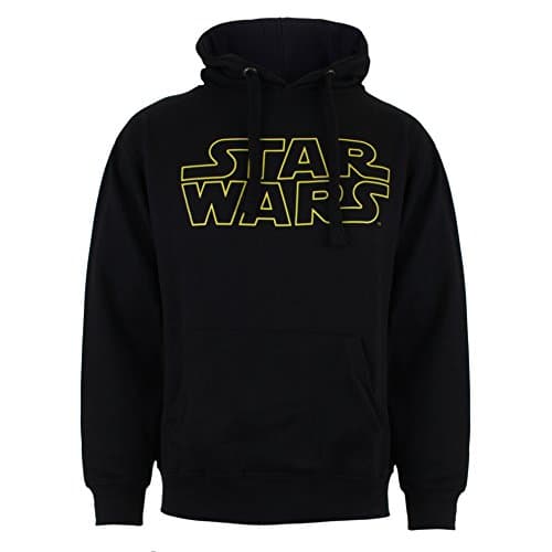 Image of Star Wars Men Basic Logo Hoodie, Black (BLACK), X-Large