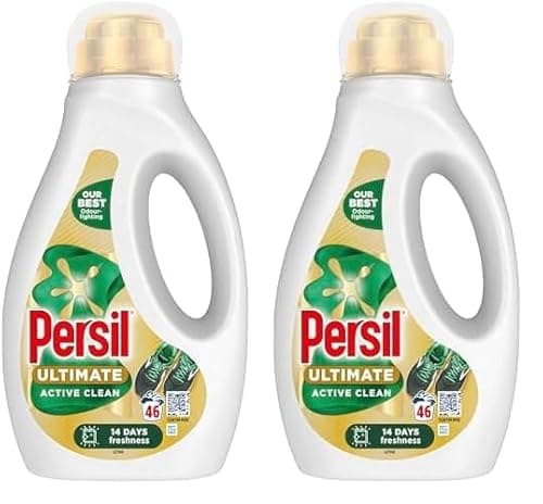 Image of Persil Ultimate Liquid Detergent Active Clean 1.242 L (46 washes) (Pack of 2)