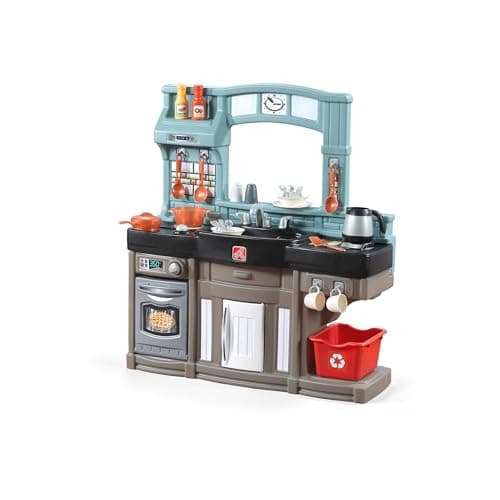 Image of "Step2 85319 Play Kitchen, Blue, Green, White, Large"