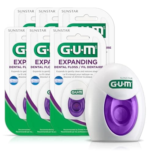 Image of GUM - 10070942302408 Expanding Dental Floss, 43.3 Yards (Pack of 6)