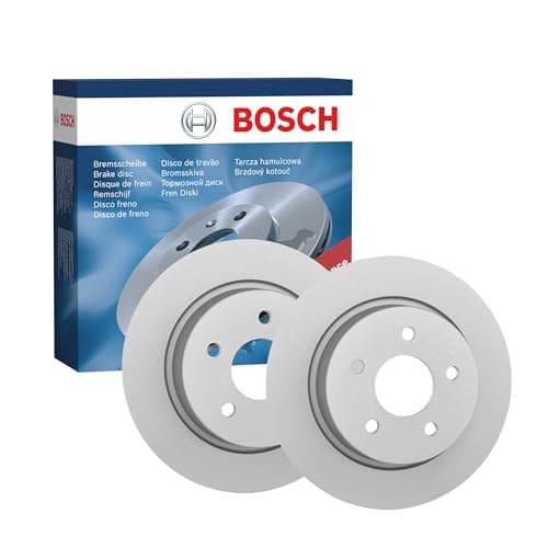 Image of Bosch BD1592 Brake Disc Set - 279.9 mm Solid Discs - Rear Axle - ECE-R90 Certified - Long Service Life, Advanced Corrosion Protection - 1 Set of 2 Discs