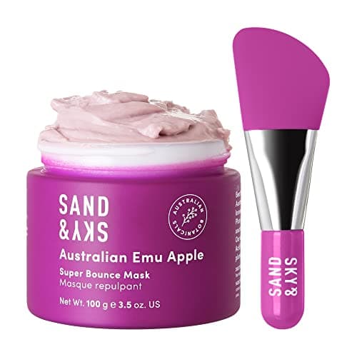 Image of Sand & Sky Australian Glow Berries Brightening Face Mask with Vitamin C & Hyaluronic Acid - Anti-Wrinkle Sleeping Mask, For Radiant Skin, 2.1 oz