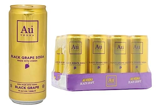Image of Au Vodka Black Grape Pre-Mixed Cans (6)