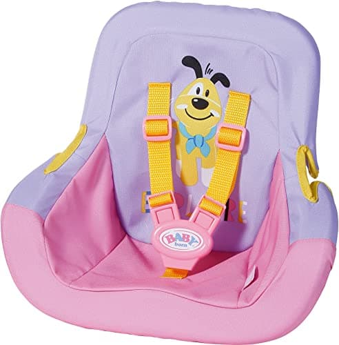 Image of BABY born Car Seat for 43 cm Doll - With Safety Seat Belts - Easy for Small Hands, Creative Play Promotes Empathy & Social Skills, For Toddlers 3 Years & Up