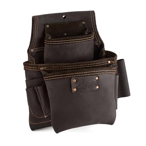 Image of OX Pro Fastener Bag, Oil-Tanned Leather, 3 Pouch