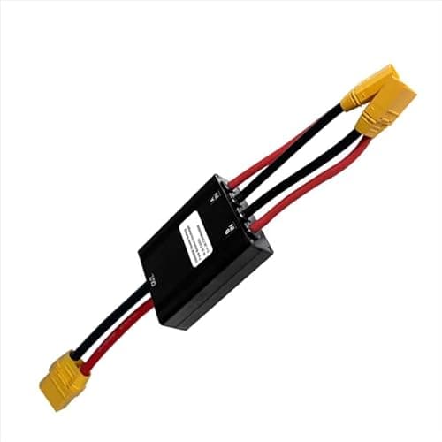 Image of Electric Bike Dual Battery Discharge Converter 120A 40-100VDC Aluminum Alloy Dual Battery Pack Switch Balancer Double Parallel Module Connector Adapter Replacement Part with XT90 Plug