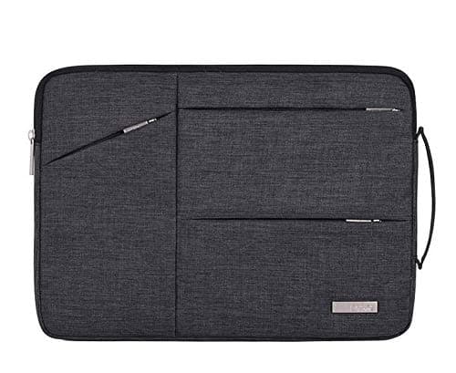 Image of Zippered 13 inch Notebook Laptop Carrying Sleeve Cover Breifcase for Microsoft Surface Laptop Pro 9 8 7 6 12.3 / HP Elite x2 G4 13/12.3 / Chuwi UBook Pro 12.3 (Black)