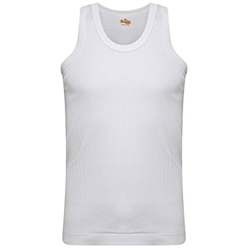 Image of SOFTY® Mens Thermal Underwear Sleeveless White Charcoal Vest & Cotton Vest (Medium, 2 Piece White (Thermal))