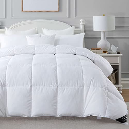 Image of YZTEX Double Size Duvet - 4.5 Tog Luxurious 80% Goose Feather & 20% Down Quilt, Hotel Quality Soft All-Season Double Size Bed Duvet