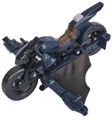 Image of DC Comics, Batman Adventures, Batman Batcycle, Transforming 2-in-1 Batcycle and Batglider, Figure-Compatible, Super Hero Kids’ Toy for Boys and Girls 4+
