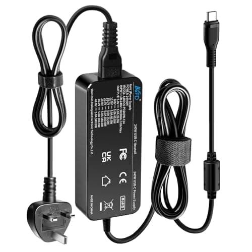 Image of KFD 240W USB C Charger Power Supply PD3.1 GaN 48V 5A Power Adapter USB C Charging Cable for Thunderbolt 5 Framewor AI Gaming Laptops Electronic Tools Battery Packs E-bike Robots Docking Station Hub