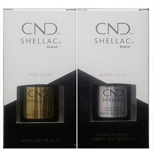 Image of Shellac CND Powder Polish Top + Base Coat - 12.5ml Large Size UV3 Gel