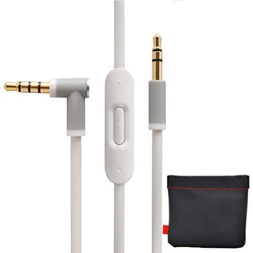 Image of Replacement Cable/Wire For Beats Audio Cable+Inline Remote/Microphone for Beats by Dr. Dre Headphone SoloHD/Studio/Pro/Detox/Wireless-Compatible to Apple iPhone And Samsung Galaxy Note (white)