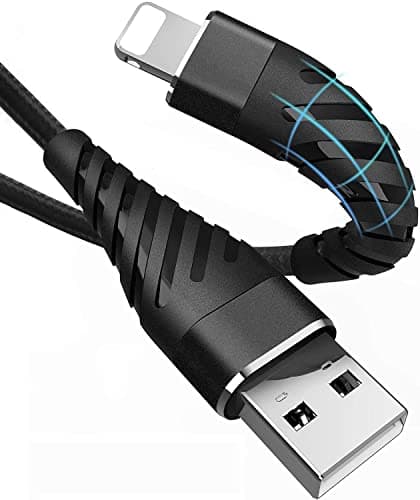 Image of [MFi Certified] iPhone Charger Cable 1m, 2Pack 1metre Short Lightning Cable Fast Charging Cord 3 Feet for iPhone 11/11 Pro /11 Pro Max/XS/XS Max/XR/X/8/8 Plus/7/7 Plus/6/6 Plus/5/SE