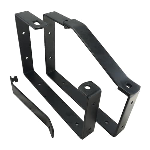 Image of Keypak Lockable Ladder Rack Brackets (2 Pack) – Heavy Duty Wall & Ceiling Storage Hooks with Locking Bar for Ladders, Bikes & Tools – Garage & Shed Organiser