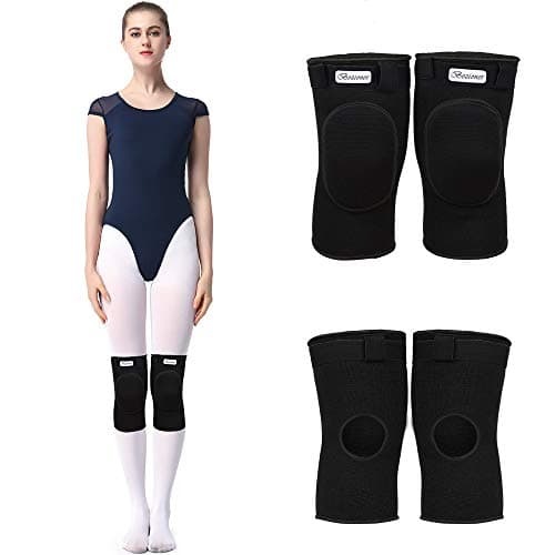 Image of Bezioner Protective Knee Pads Dance Thick Sponge Anti-Slip Collision Avoidance Knee Sleeve for Kids and Adults (Black, M (50-65 kg))