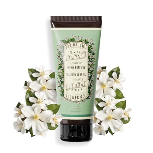 Image of Panier des Sens - Jasmine Shower Gel - Body Wash for Women & Men - With Olive Oil - Moisturising Body Wash 95% Natural Ingredients - Made in France, SLS Free & Vegan Shower Gel - 200ml