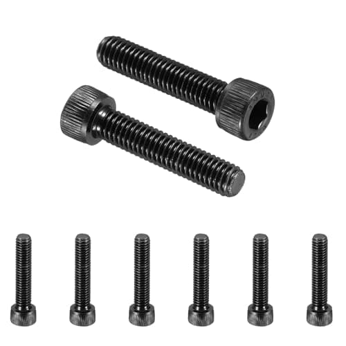 Image of PATIKIL 10 Pcs M6 x 30 mm Hex Socket Head Cap Screws Bolts, 12.9 Grade Carbon Steel Socket Drive Screws, Black Oxide, Full Threads