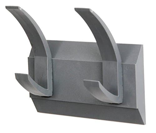 Image of Acorn Linear 2 Hat and Coat Wall Rack with Concealed Fixings 2 Hooks (four hanging points) Graphite Code: 427662
