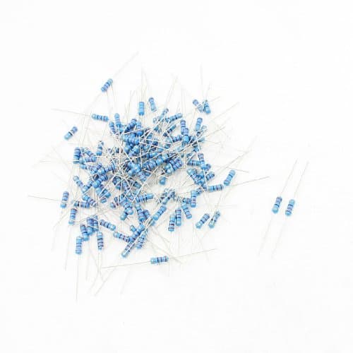 Image of Sourcingmap 220 Ohm 1/2W 4-Color Loop Axial Lead Type Carbon Film Resistors 130 Pcs