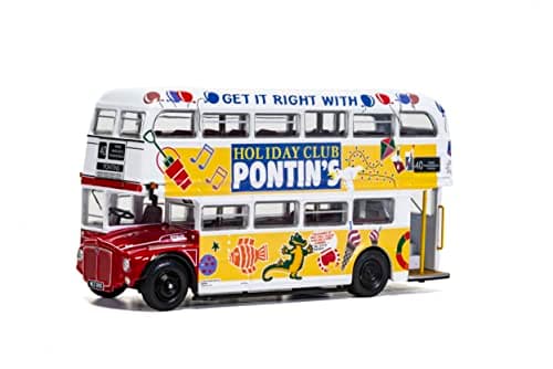 Image of Corgi Diecast Model Vehicles - OM46317 AEC RM Blackpool Transport/Pontins, Men & Women Souvenir Gifts from UK - Small Die Cast Toy Bus Models for Boys, Gift for Motor Enthusiasts