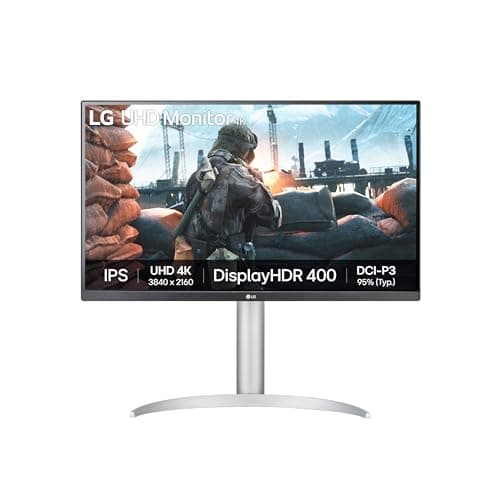 Image of LG UHD Monitor 27UP650K – 4K IPS 27 inch, 60Hz, 5ms, DCI-P3 95%, DisplayHDR 400, High Resolution Content Creation Display, Built-in Speakers, HDMI, DisplayPort, White