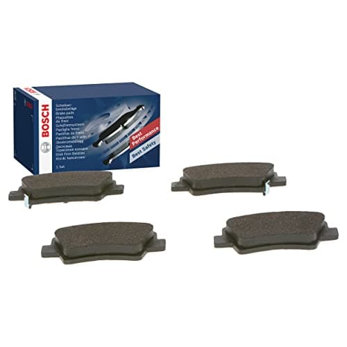 Image of Bosch BP1478 - Brake Pads Car Rear Axle - Bosch Quality - Reduced Noise and Dust - ECE-R90 Certified - Copper-Free - 1 Set of 4 Pads