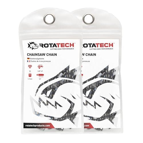 Image of x2 (Two) Rotatech 1.1 mm Saw Chain for Bosch AKE 35/AKE 35-17S/AKE 35-18S 14" Chainsaws