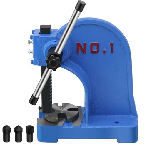 Image of Arbor Press 1 Ton,Manual Desktop Punch Press Machine,5.5" Work Height,Manual Arbor Press Cast Iron Body,for Punching, Bending and Other Pressing Applications