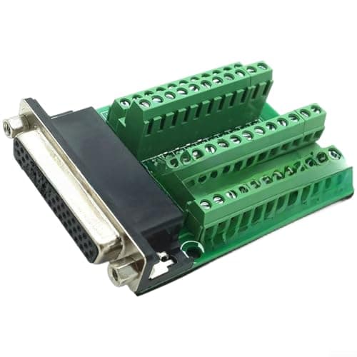 Image of DB44 Female Terminal Block Supporting PCB Interconnection and Panel Interface Functions in Ruggedized Electronic Assemblies (Nut type)