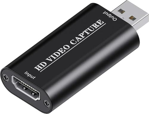 Image of 4K HDMI Video Capture Card, Cam Link Card, HDMI to USB 2.0 Game Audio Adapter, Record Capture Device for Streaming, Teaching, Gaming, Live Broadcasting, Video