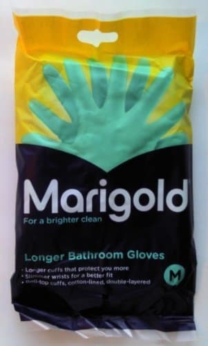 Image of Marigolds Longer Bathroom Gloves - 1 x 3 pairs medium
