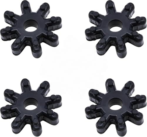 Image of QHFlashbuy Flexible Steering Coupler Replacement,4 PCS Auto Power Steering Motor Shaft Kit,Plastic Rubber Wheel 563152K000FFF,Steering Coupling Steering Column Motor Replace Accessories