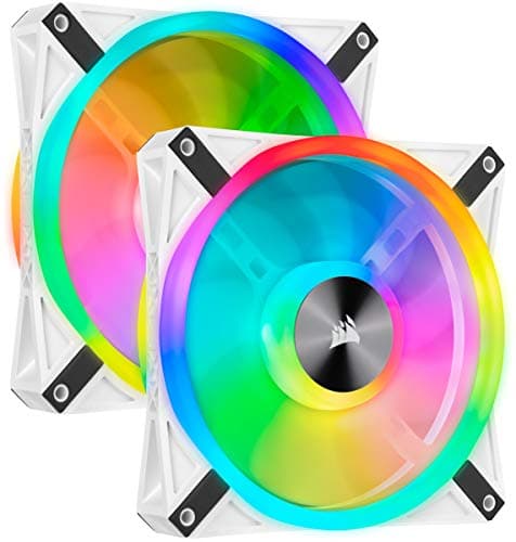 Image of Corsair iCUE QL140 RGB 140 mm Computer Case Fan - Dual Pack - White