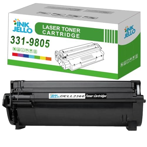Image of Inkjello Compatible Toner Cartridge Replacement for Dell B2360d B2360dn B3460dn B3465dnf Black 1-Pack