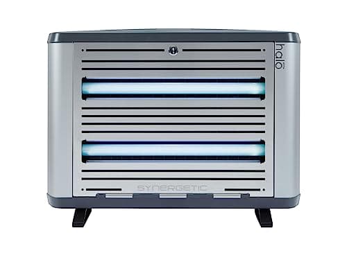 Image of INSECT-O-CUTOR Halo 30 Electric Fly Killer | Slim Wall or Desk Mounted Insect Control Unit | Silver | For Small & Large Indoor Areas