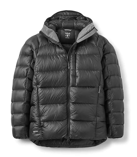 Image of Rab Men's Mythic Ultra Jacket - Down Insulated Windproof Hooded Coat for Alpine Climbing, & Mountaineering - Black - Small