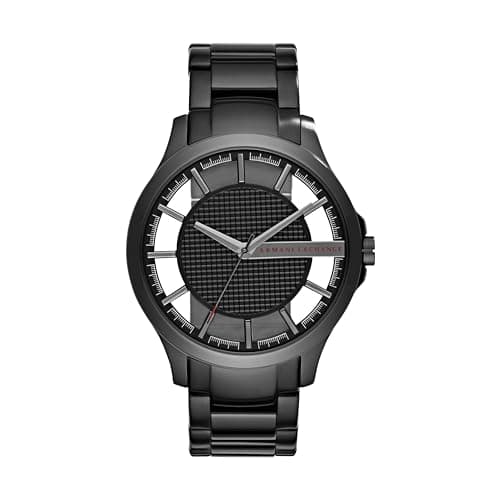 Image of Armani Exchange Watch For Men, Quartz Movement and 46mm Case Size with Stainless steel, Leather or Silicone strap