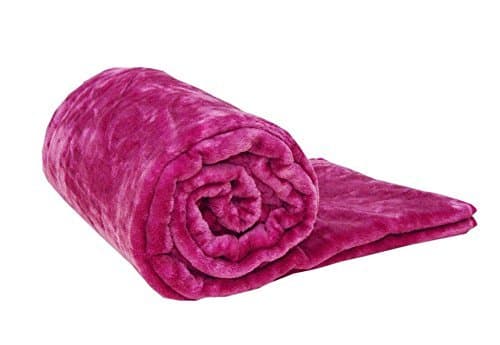 Image of Papa Jones Ltd Soft Warm Faux Fur Throw Sofa Bed Blanket, Fluffy Reversible Blankets, Pure Polyester Lightweight And Breathable Microfiber For Bed Couch Sofa (Large (150cm x 200cm), Fuchsia)