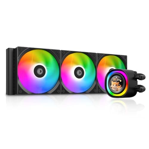 Image of ID-COOLING FX360 LCD – Premium 360mm AIO Liquid CPU Cooler with 1.48″ Full-Color LCD Display, 350W TDP, Intel LGA1851/1700 & AMD AM5/AM4 Support