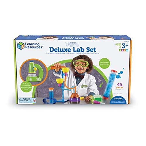 Image of Learning Resources Primary Science Deluxe Lab Set – Kids Science Experiments Kit, Preschool STEM Toy with Realistic Lab Tools, Ages 3+