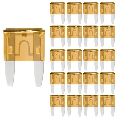 Image of Gebildet 5A Mini Fuse 5 AMP ATM APM Blade Car Fuses 5Amp Automotive Fusibles for RV Auto Motorcycle Truck (Pack of 20Pcs)