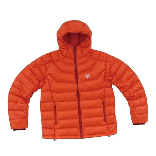 Image of AEGISMAX D-Jacket Upgrade 800FP Ultra Dry Goose Down Jacket Man Outdoor Camping Coat Ultralight Hiking Puffer Jackets (Orange-L)