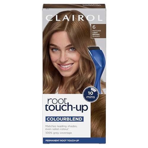 Image of Clairol Root Touch-Up Permanent Hair Dye, 6 Light Brown