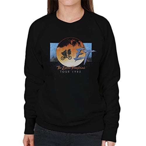 Image of All+Every E.T The Extra Terrestrial Tour 1982 Classic Shot Women's Sweatshirt Black