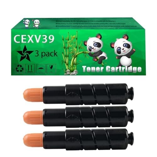 Image of Replacement CEXV39 Toner Cartridge Compatible for Canon iR ADVANCE 4225i 4235i iR4025i iR4035i iR4225i iR4235i iR4245i Printers (3 Pack Black)