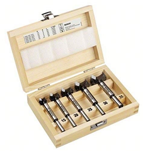 Image of Bosch Professional 5-piece tungsten carbide hinge cutting bit set (Ø 15/20/25/30/35 mm, Accessory rotary drill)