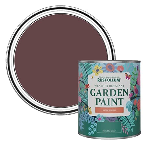 Image of Rust-Oleum Purple Mould-Resistant Garden Paint In Satin Finish - Mulberry Street 750ml